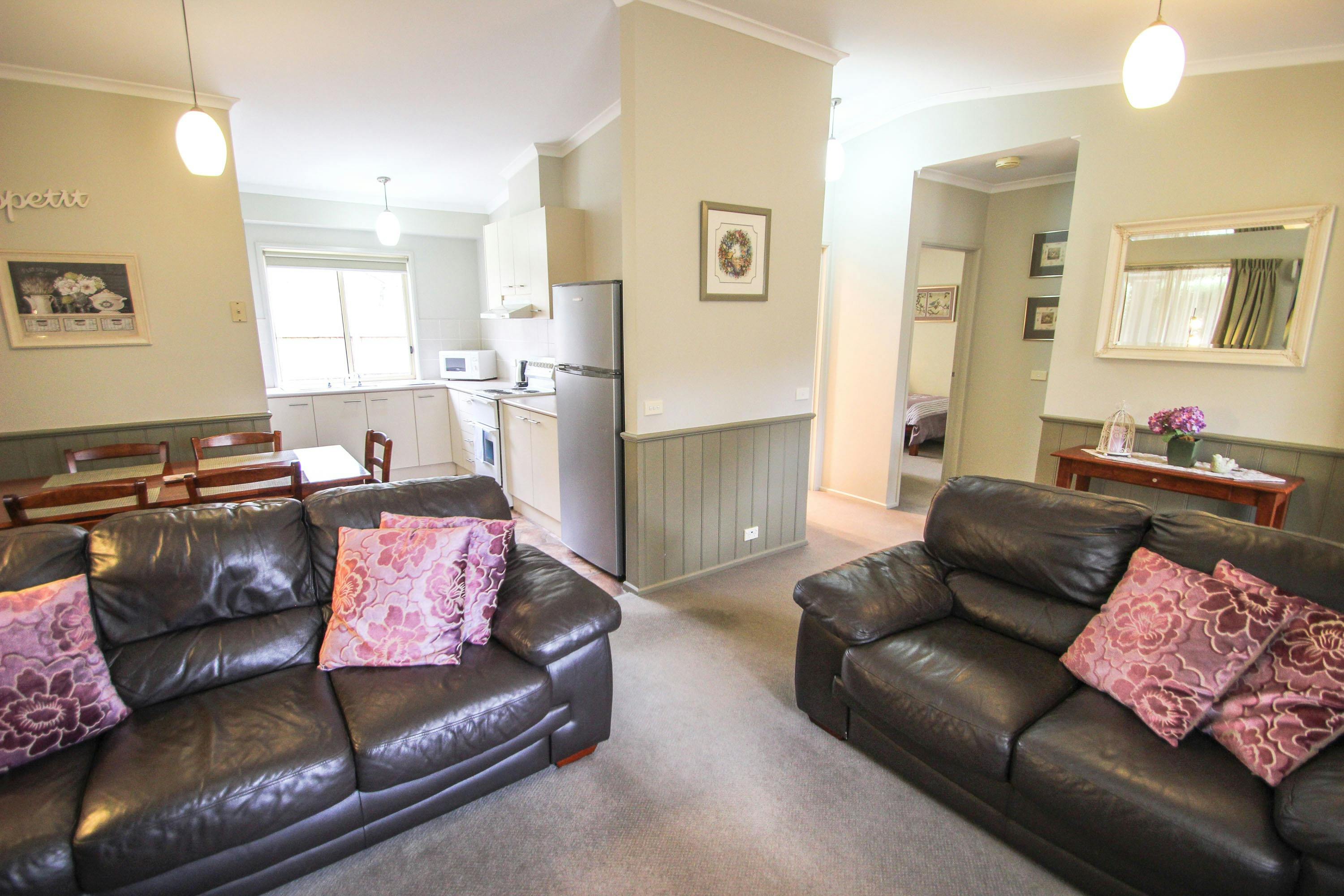 Lounge room at Silver Birches Unit 6