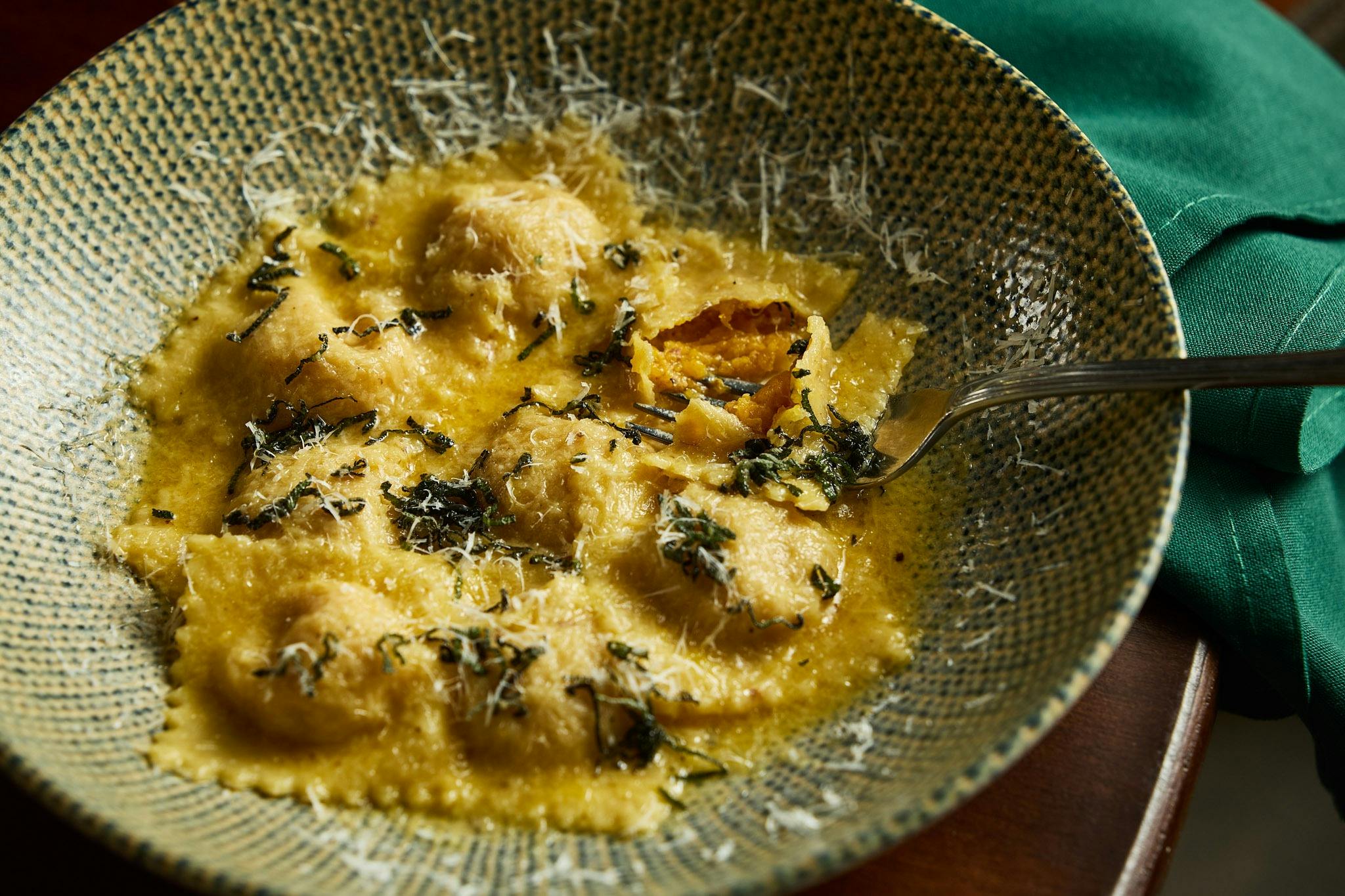 TORTELLI MANTOVANI - Autumn pumpkin , amaretti biscuit, sage and butter