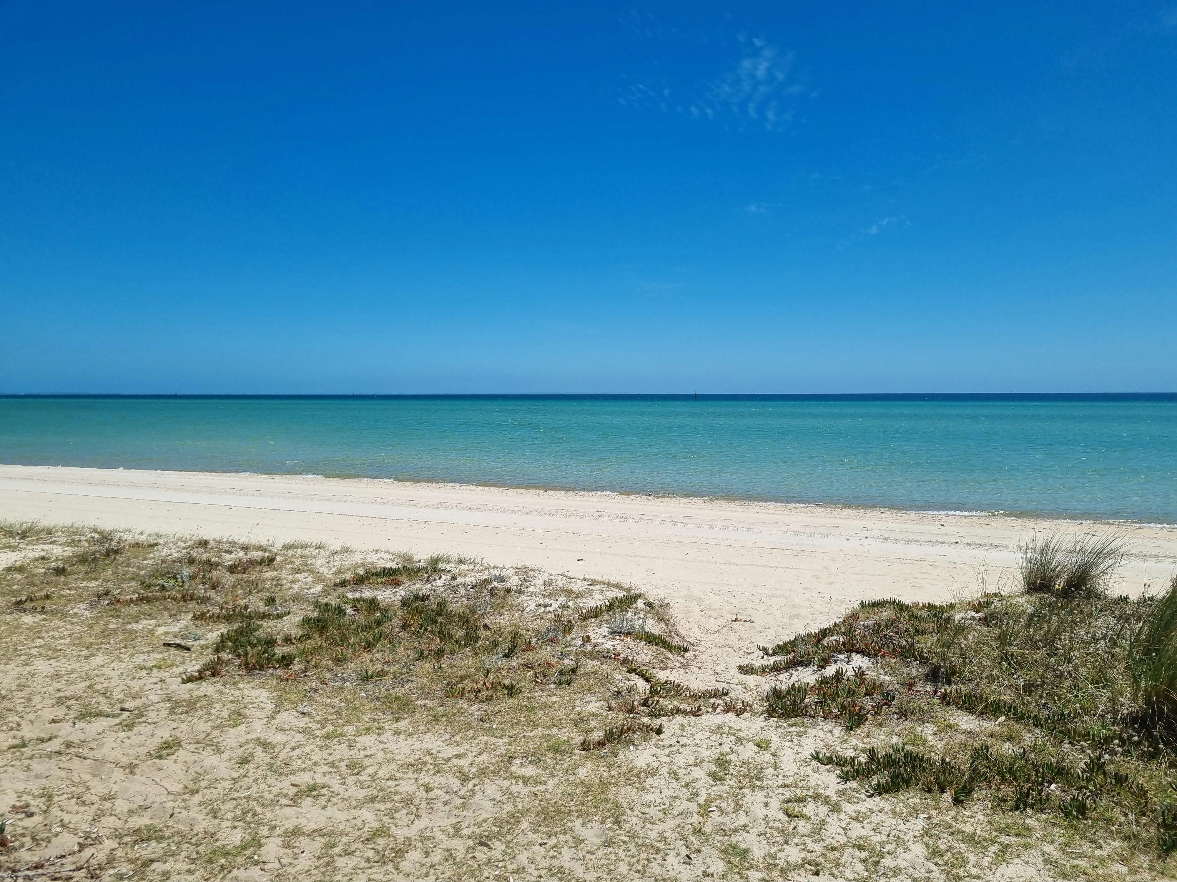 Beautiful clear and calm waters of the bay