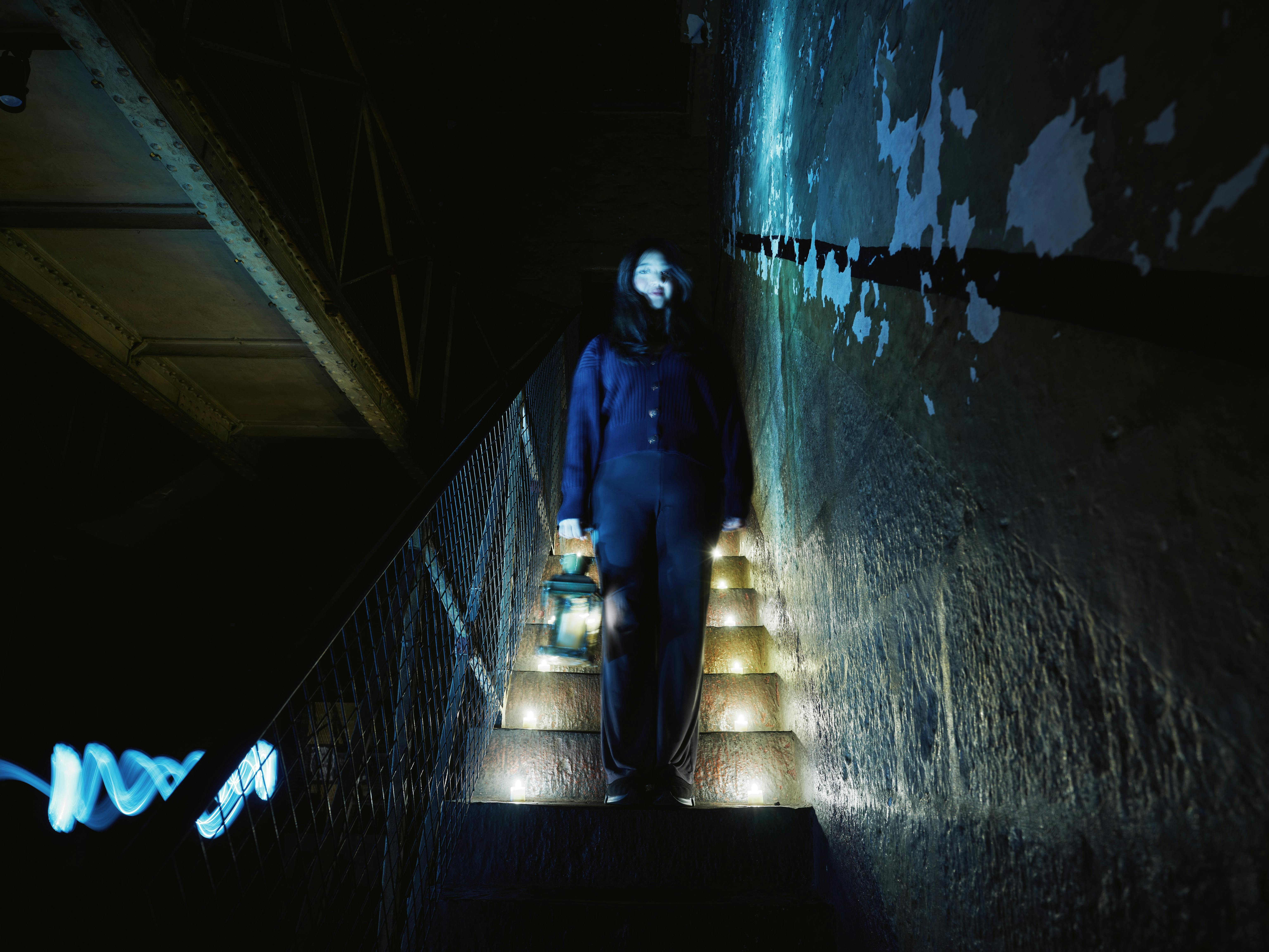 Girl on Stairs during tour