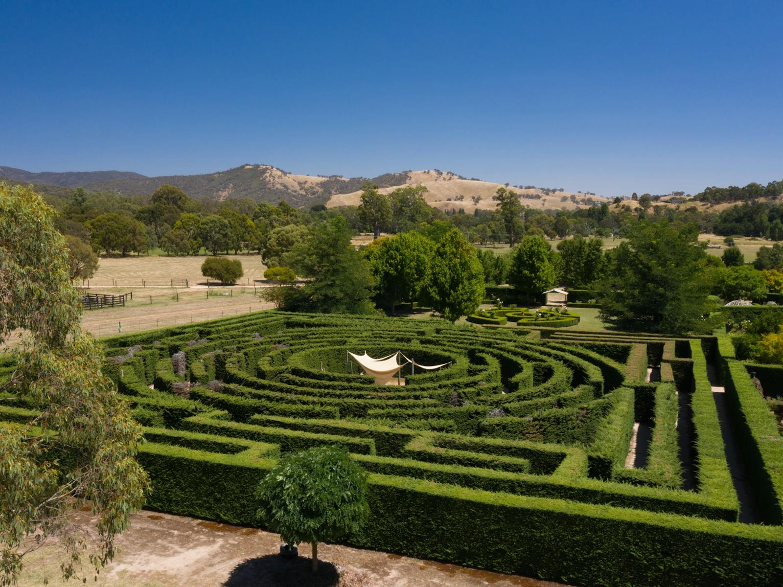 Maze at High Country Gardens, Gallery and Maze