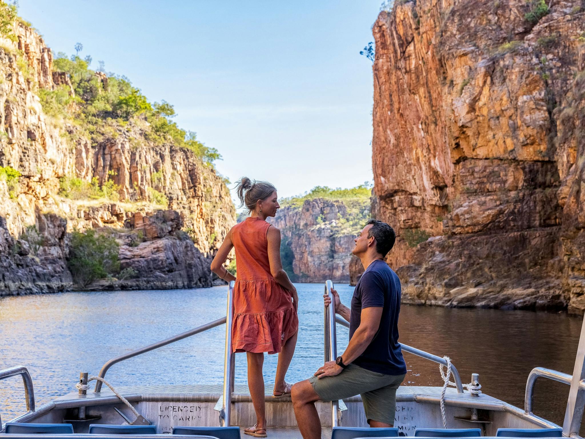 Couple on a Nitmiluk Cruise.
