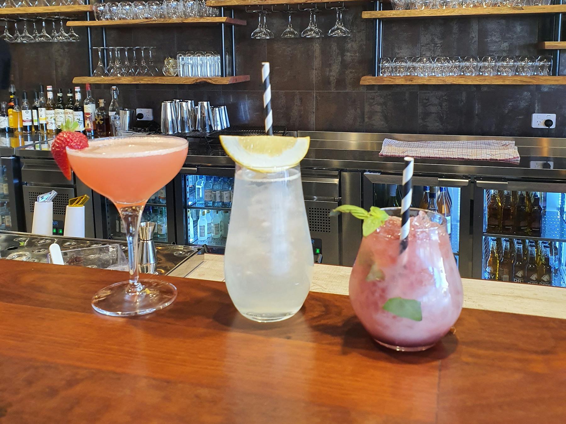 A few of the amazing Gin and Vodka cocktails made by the Distillery