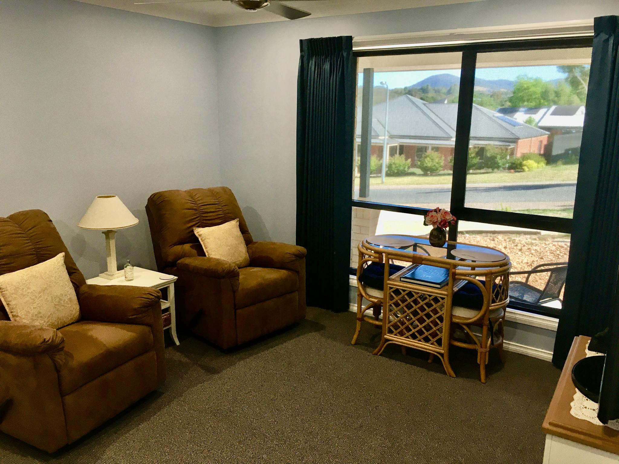 Lounge area with recliners