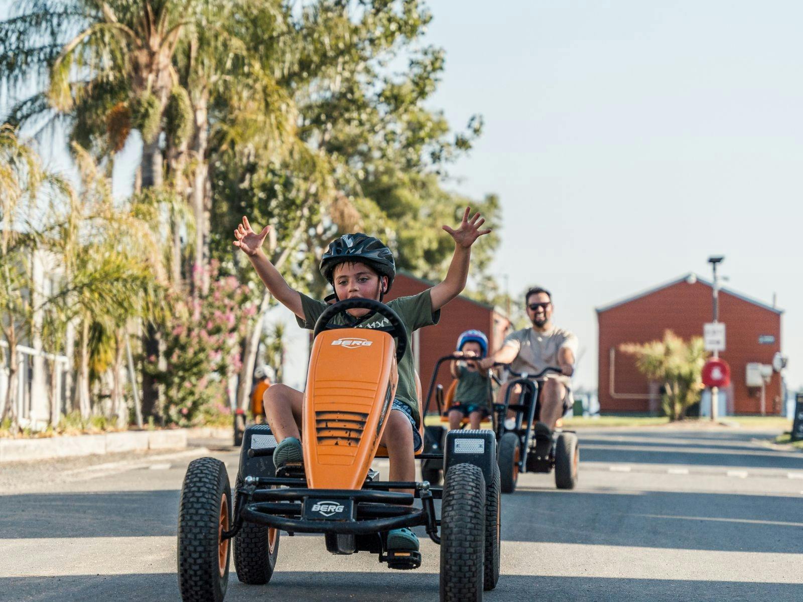 Pedal carts | Tasman Holiday Parks - Lake Mulwala