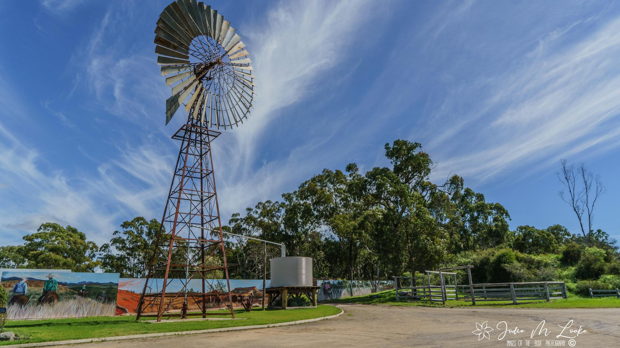 The Comet Windmill & Outback Mural The Comet Windmill & Outback Mural