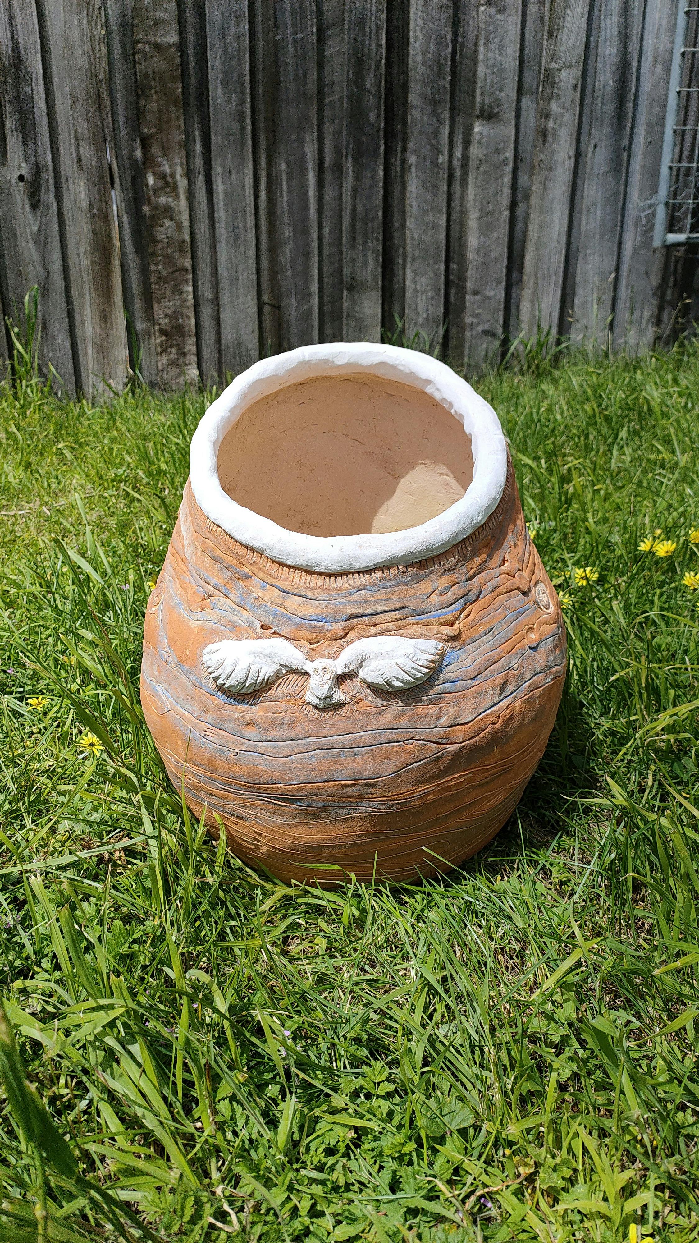 pottery, hand made, pot, flowers, DIY