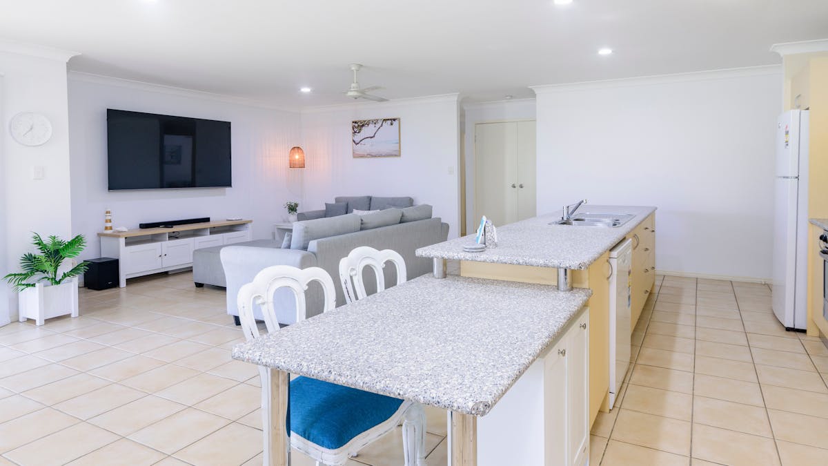 Kitchen and living area