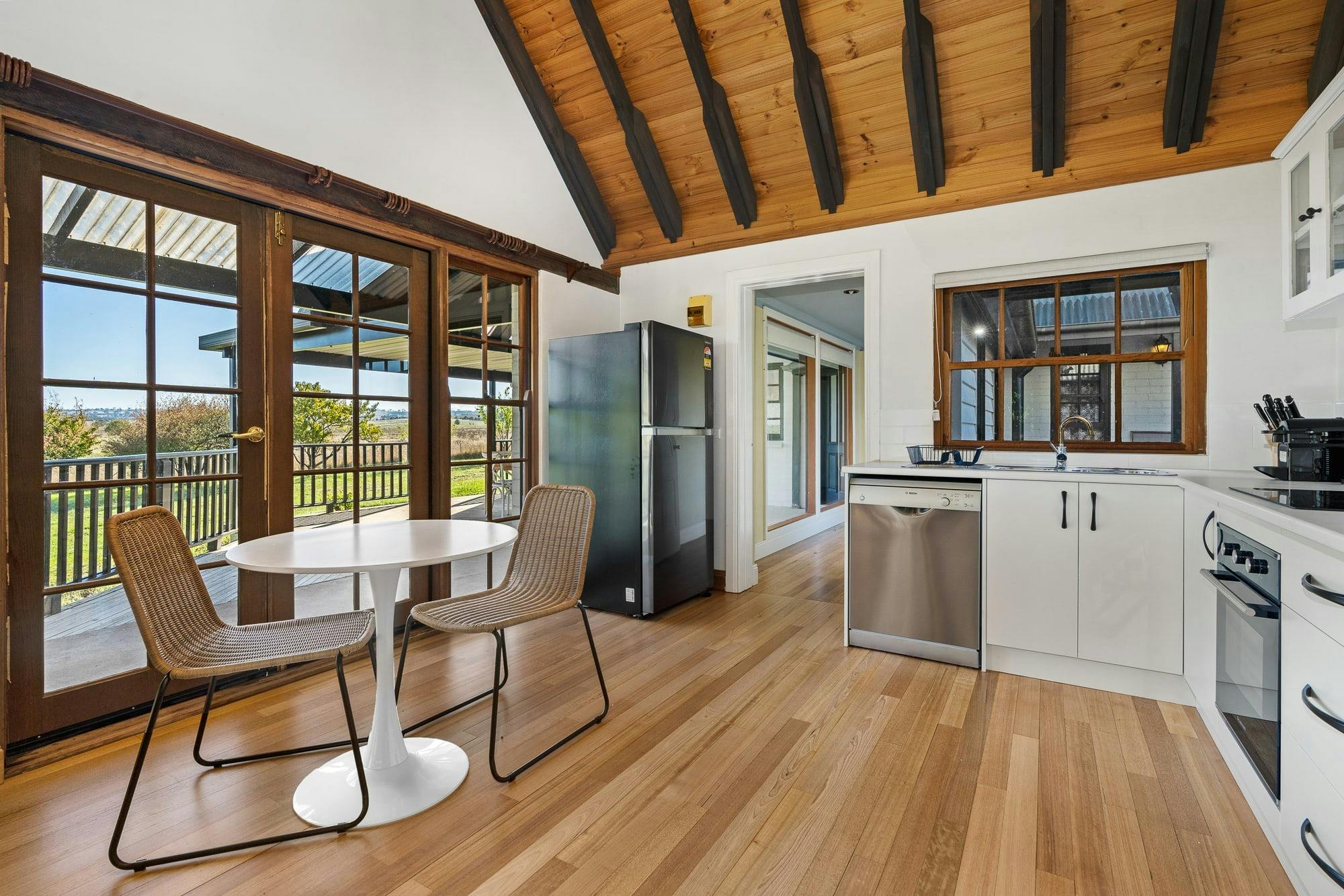 Kitchen and small dining table
