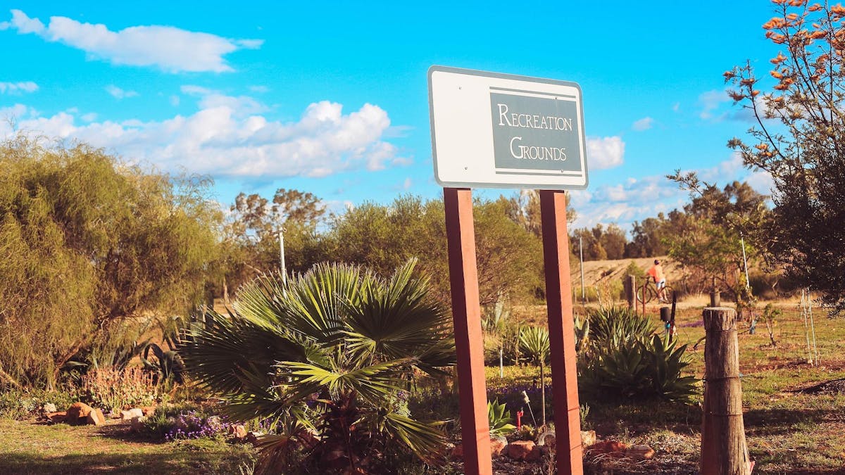 Sign at the Yelarbon Recreation Grounds