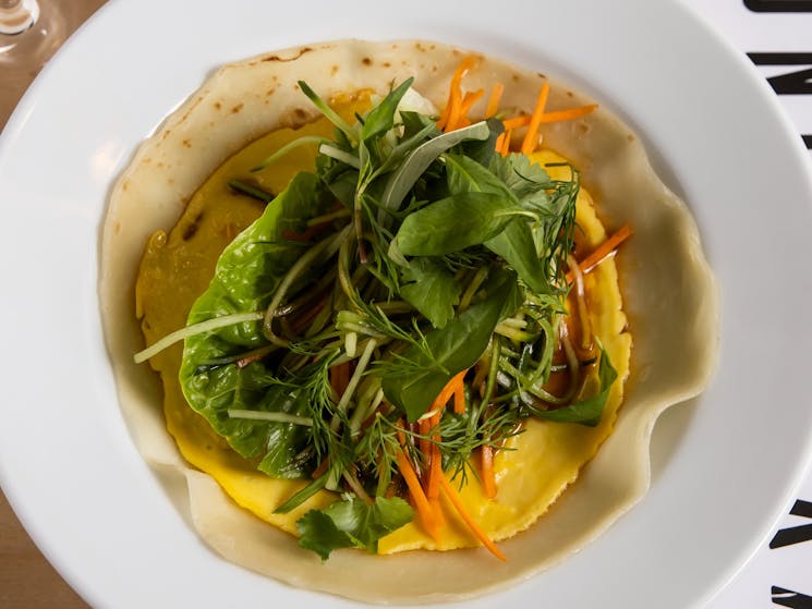 Dish served at Kylie Kwong's Lucky Kwong Australian-Cantonese cafeteria style eatery