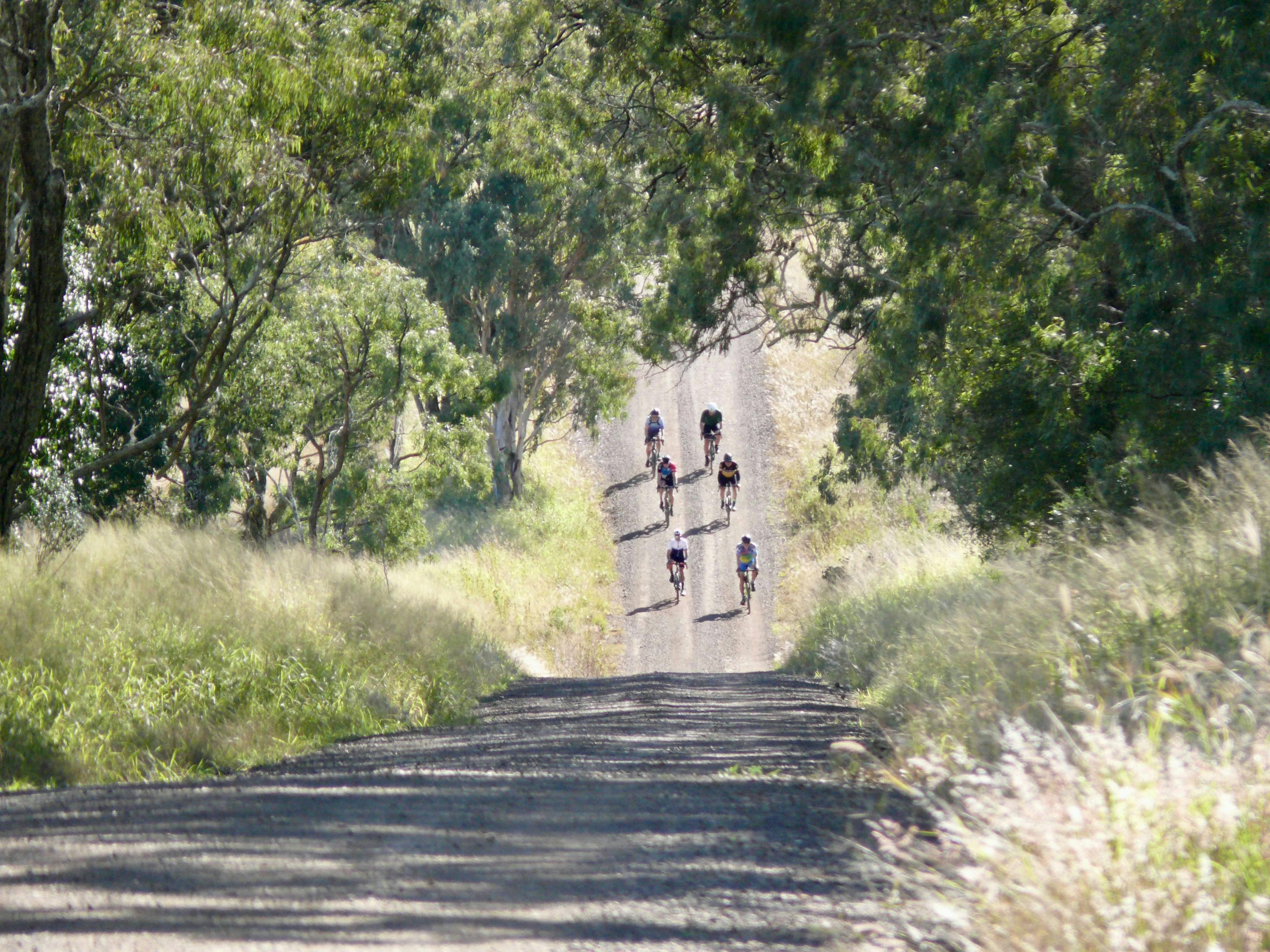 Group of Gravel Bike Riders