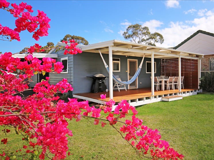 Deck and garden