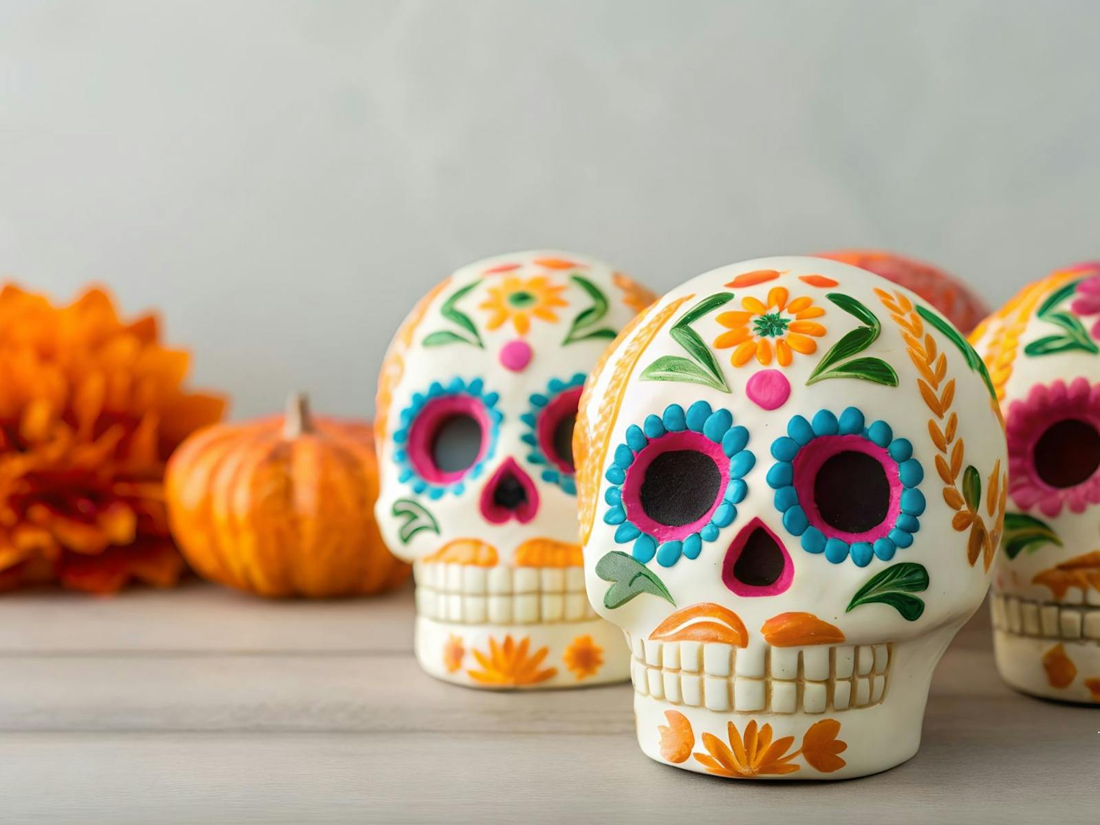 day of the dead skulls