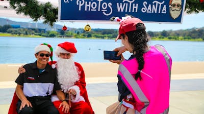 Photos with Santa at The Little Burley Market
