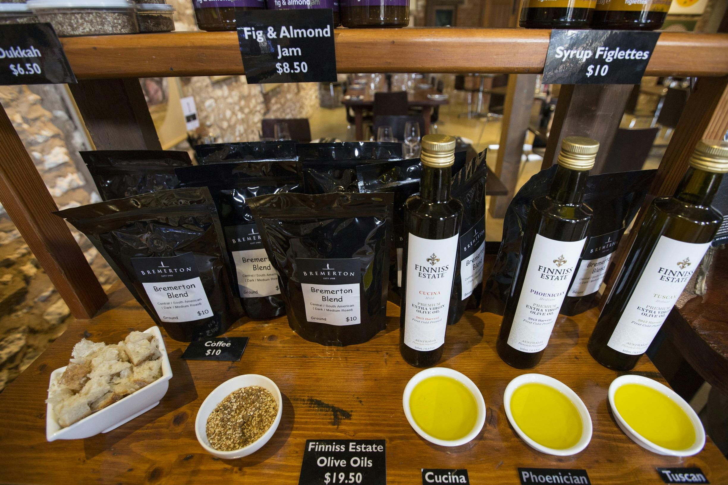 Food sampling at Green Olives