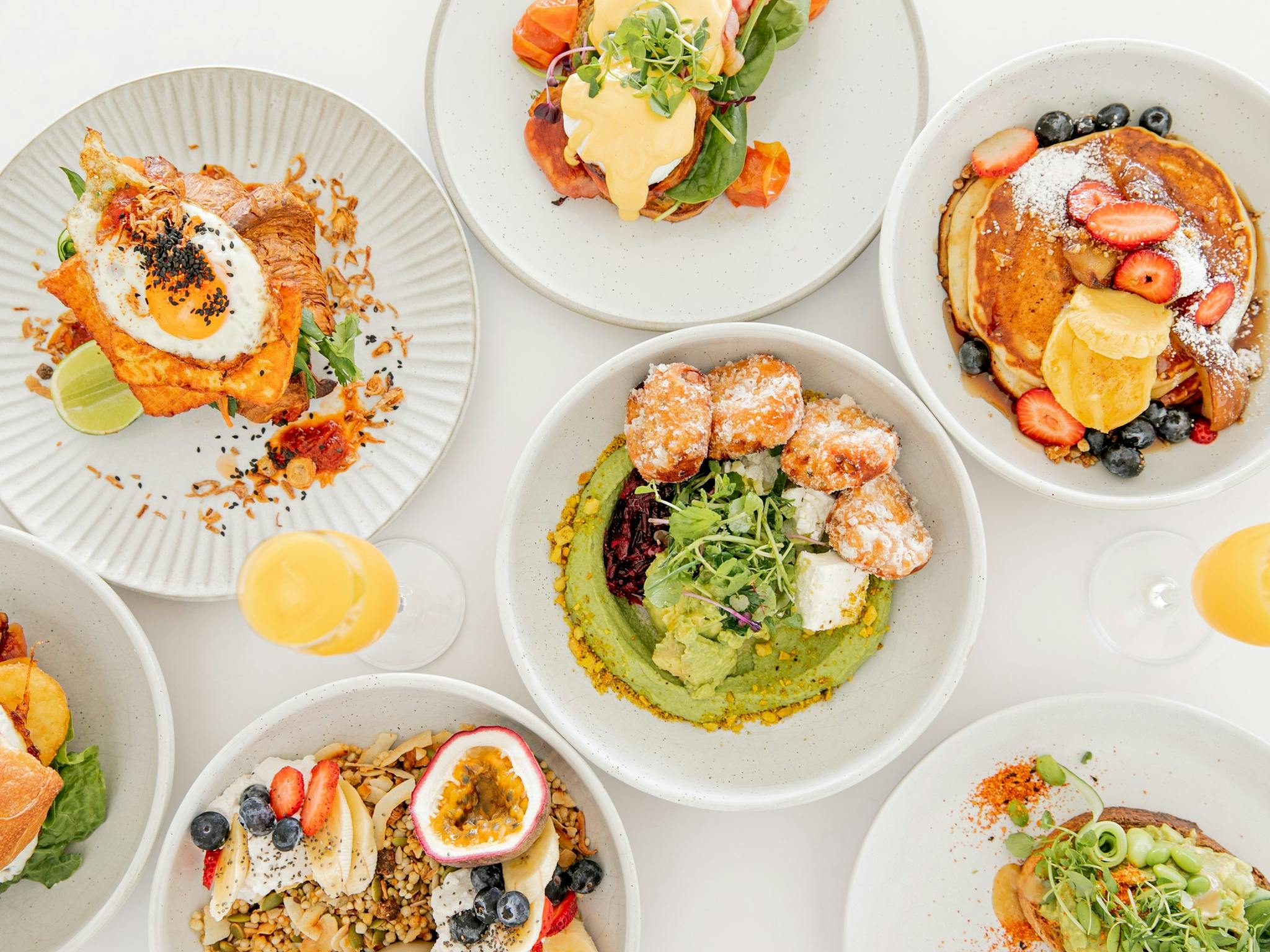 Breakfast options at Shelly Beach Cafe