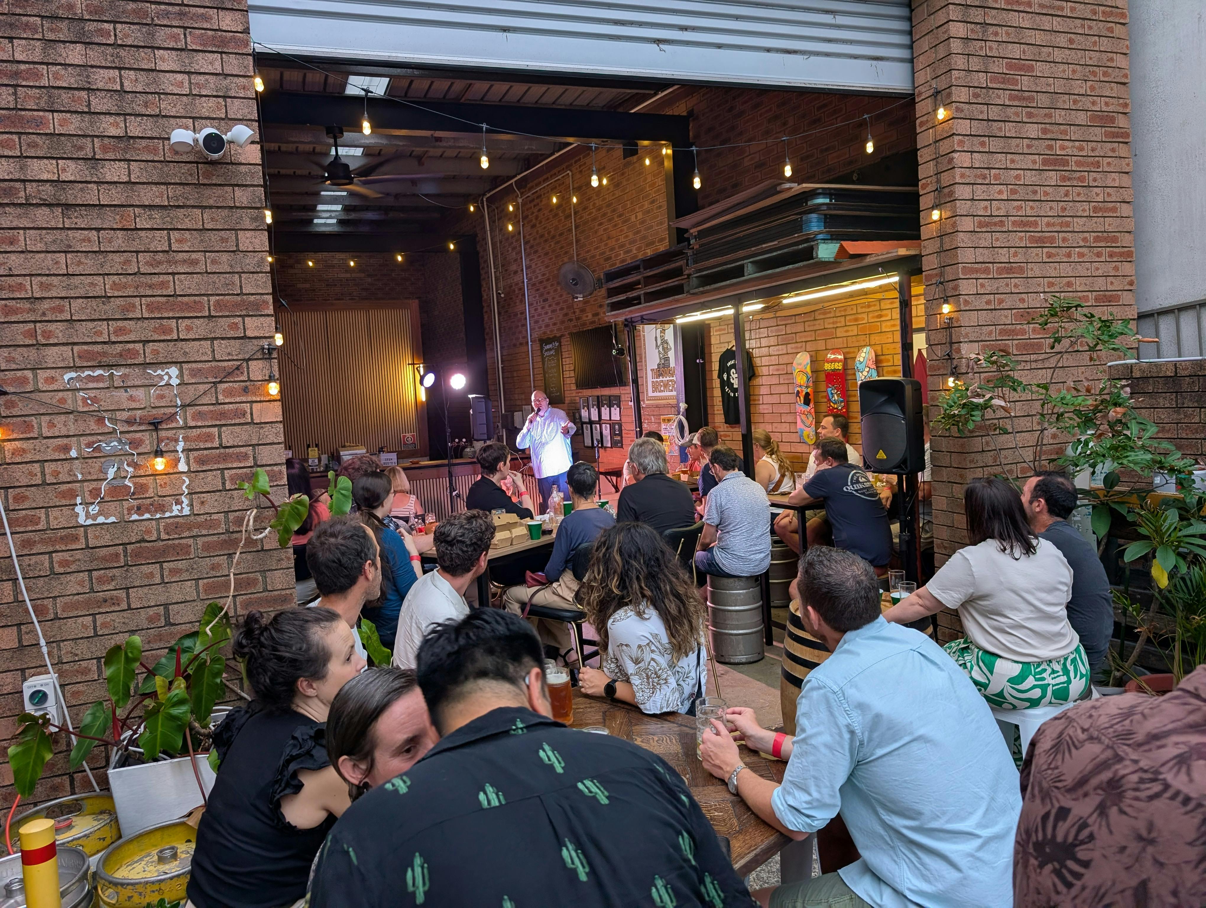 outdoors brewery entertainment