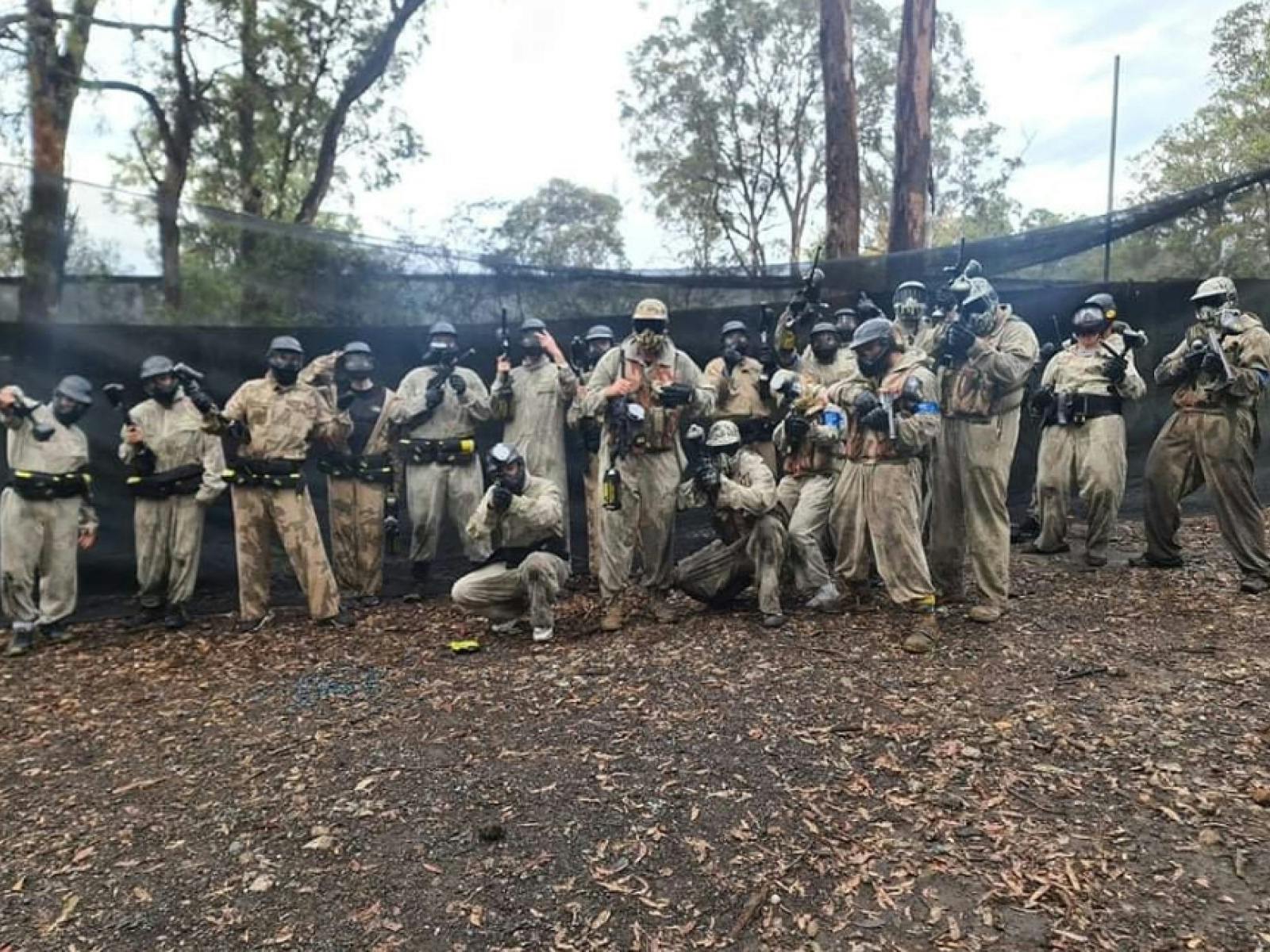 All geared up this group is ready to start