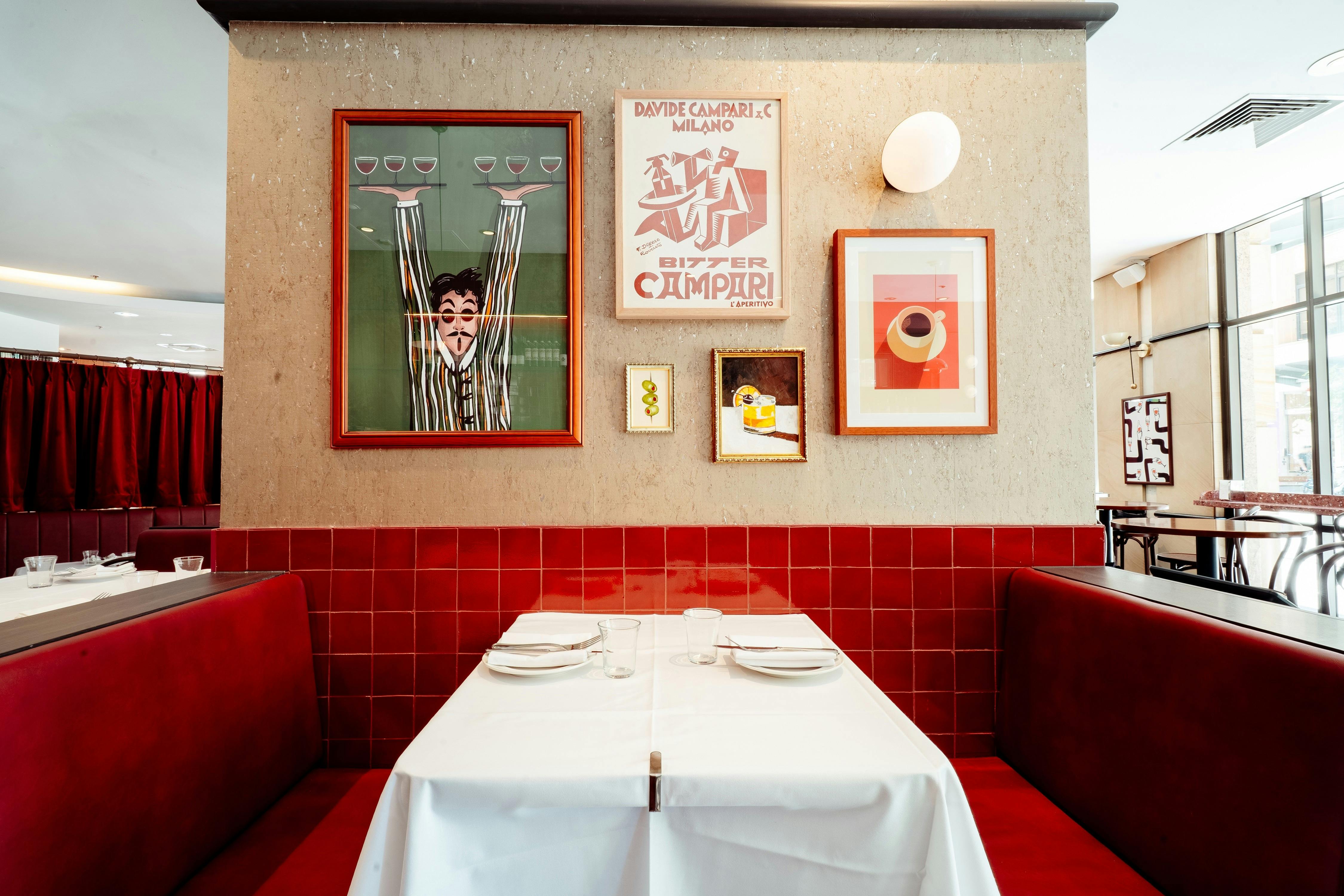 Bar Allora - Booth table at Bar Allora