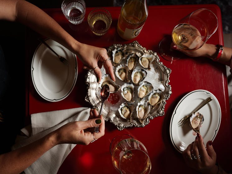 Sydney rock oysters with vermouth mignonette