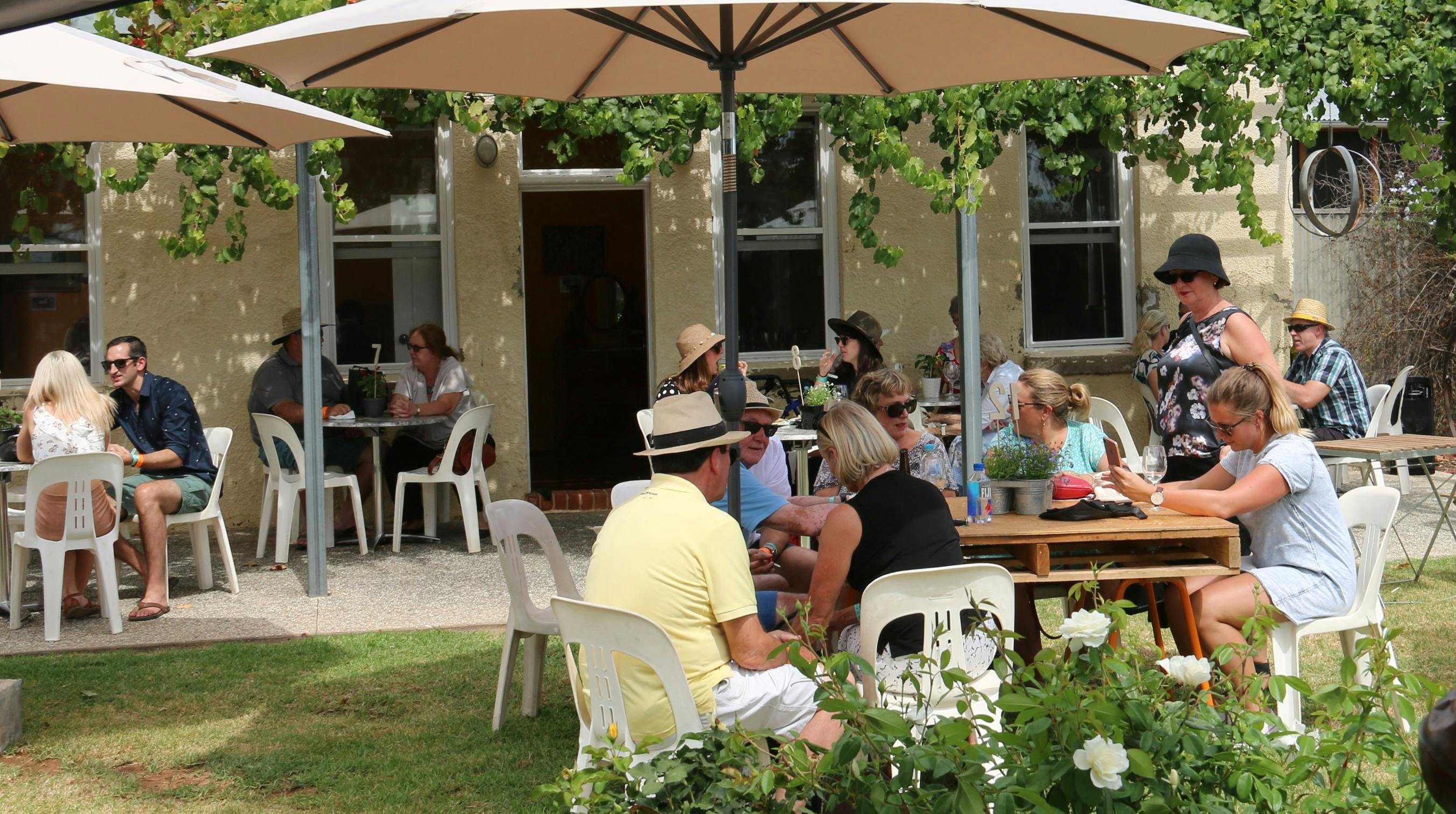 Jones Winery Rutherglen outdoor dining
