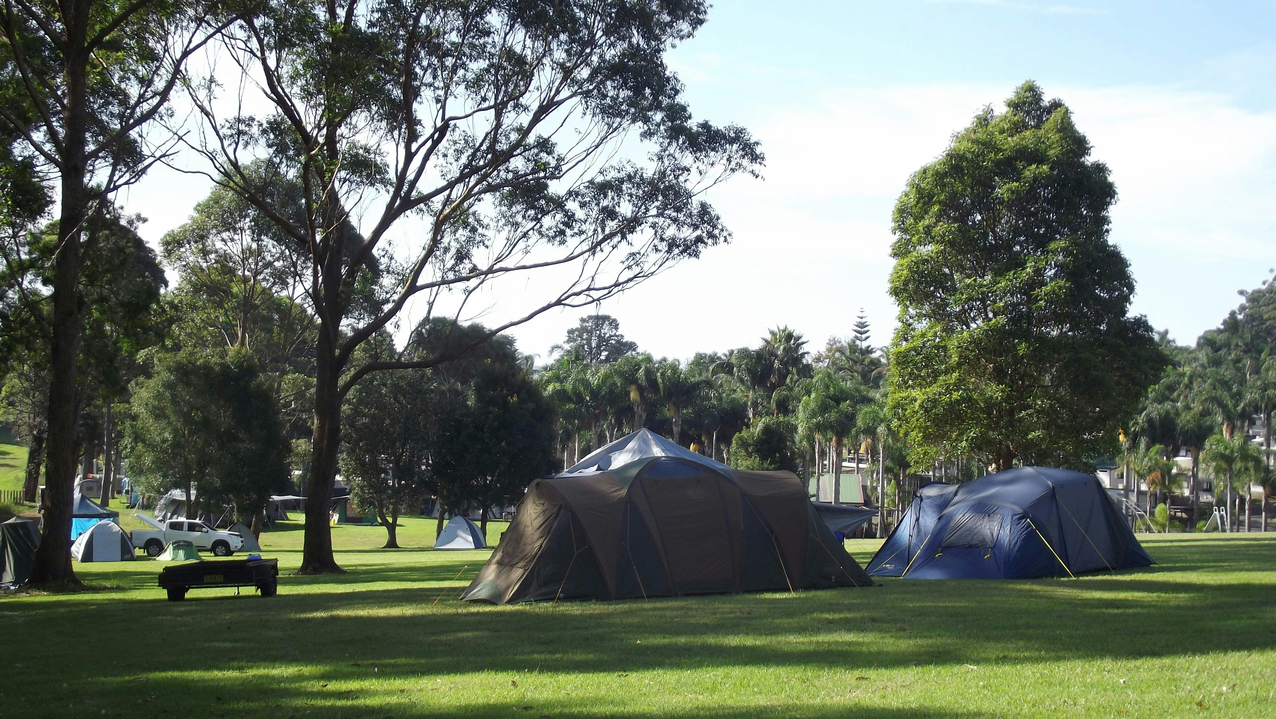 Unpowered campsites.  Choose where you like to set up