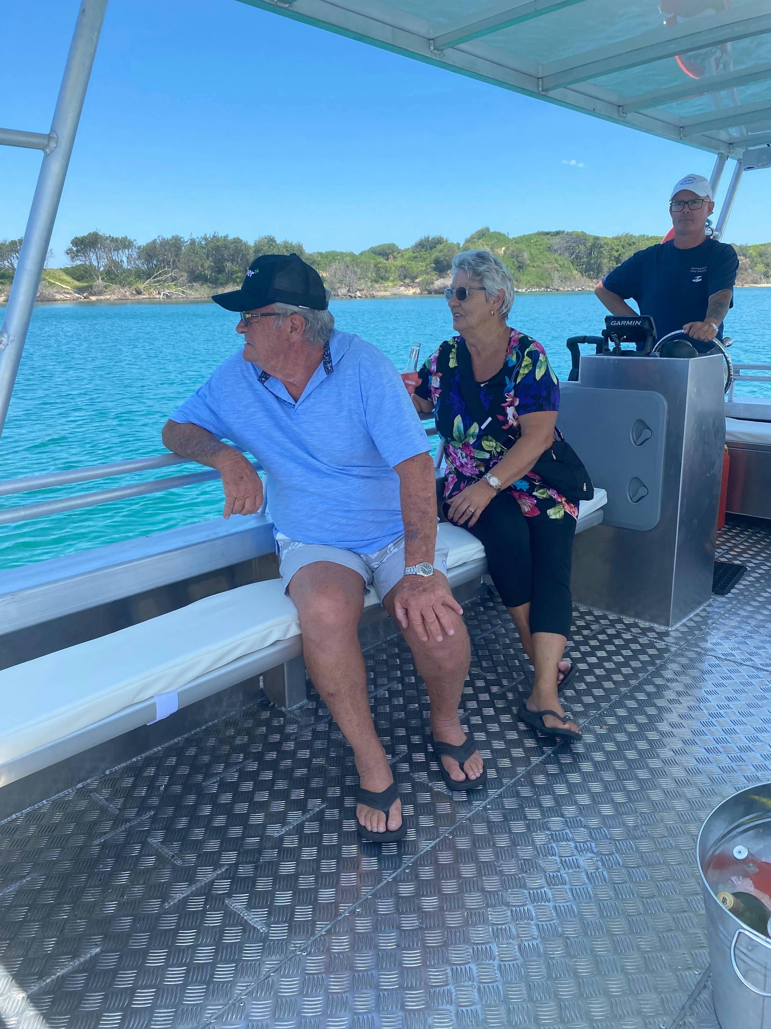 Customers enjoying the ride