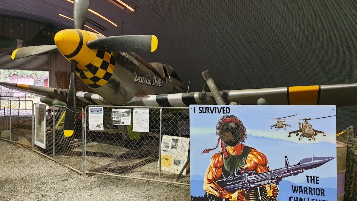 mustang and warrior challange photo op