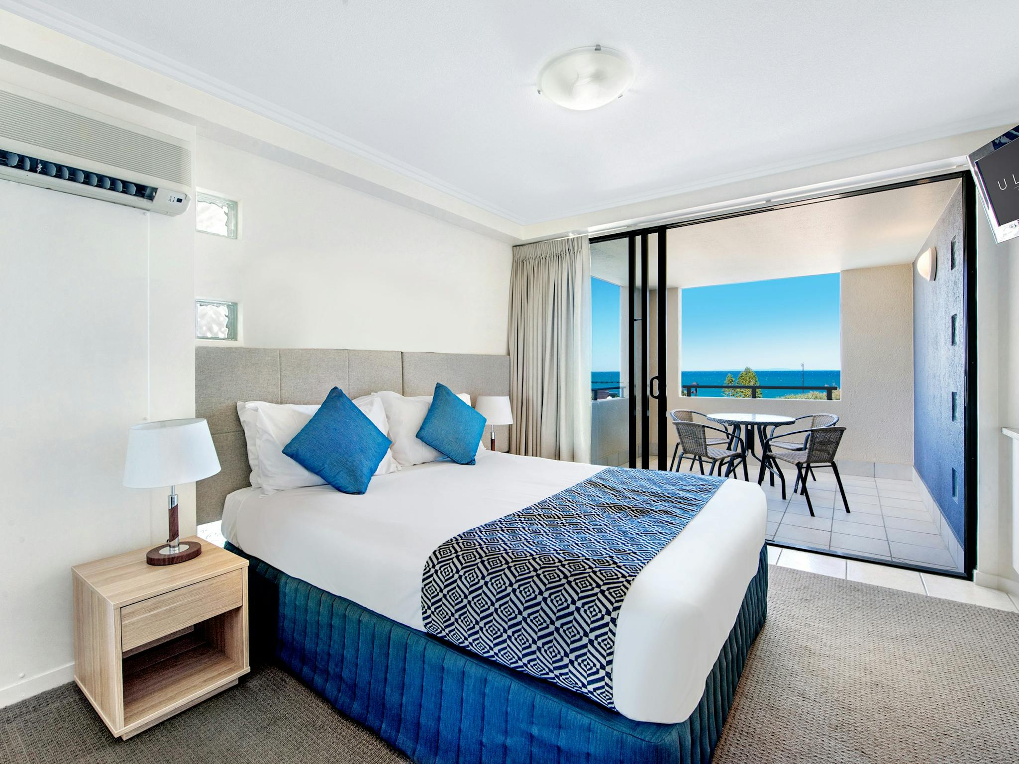 Main Bedroom in 2 Bedroom, 2 Bathroom Apartment at ULTIQA Shearwater Resort on Kings Beach Main Bedroom in 2 Bedroom, 2 Bathroom Apartment at ULTIQA Shearwater Resort on Kings Beach