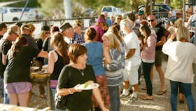 Spit roast crowd