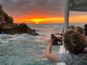 Spectacular photo opportunities on the sunset over the Indian Ocean
