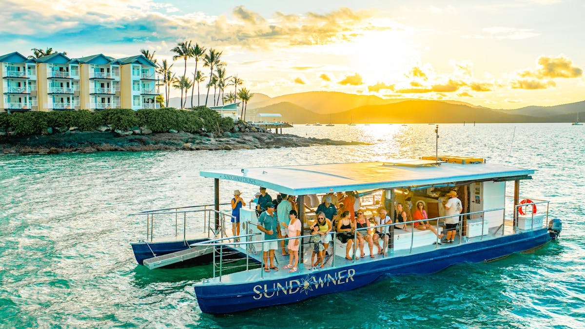 Airlie Beach Sundowner sunset cruise, Iconic Whitsunday Adventures