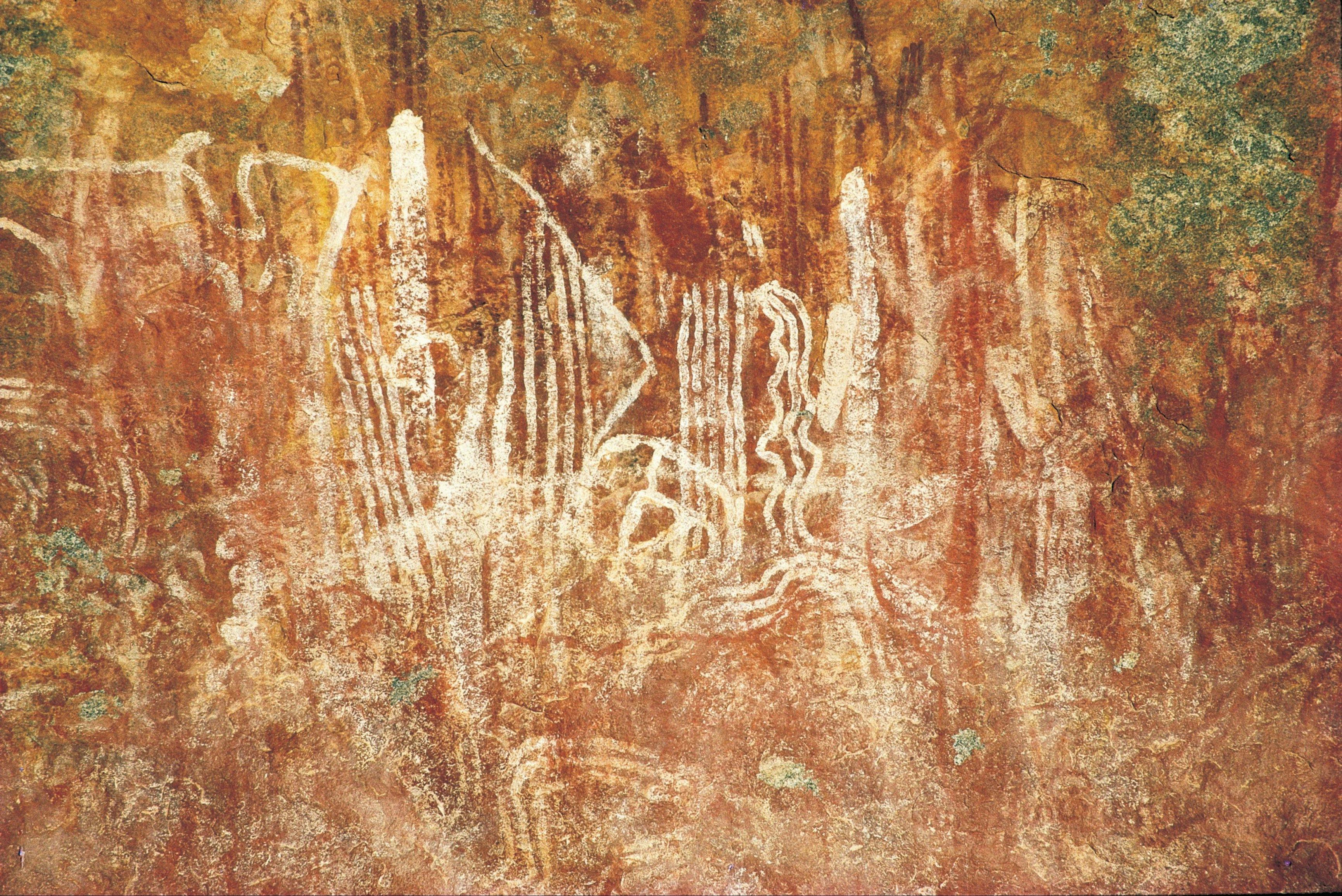 Aboriginal rock art at Walga Rock