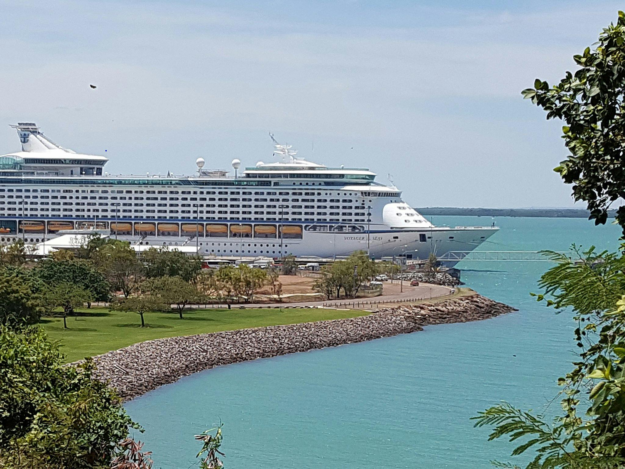 Voyager of the Seas at dock in Darwin