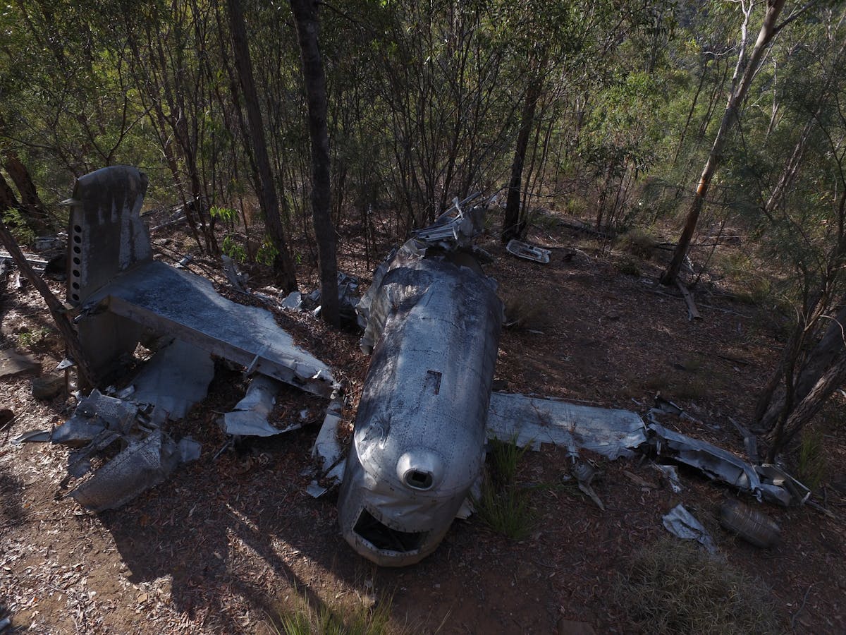 1945 crash site of Beautiful Betsy Kroombit Tops National Park Queensland