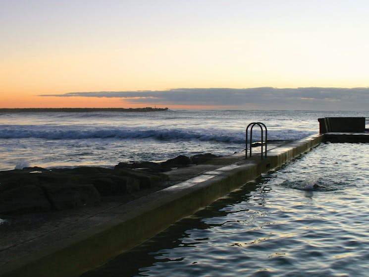 Outdoor Pool situated right on the beach