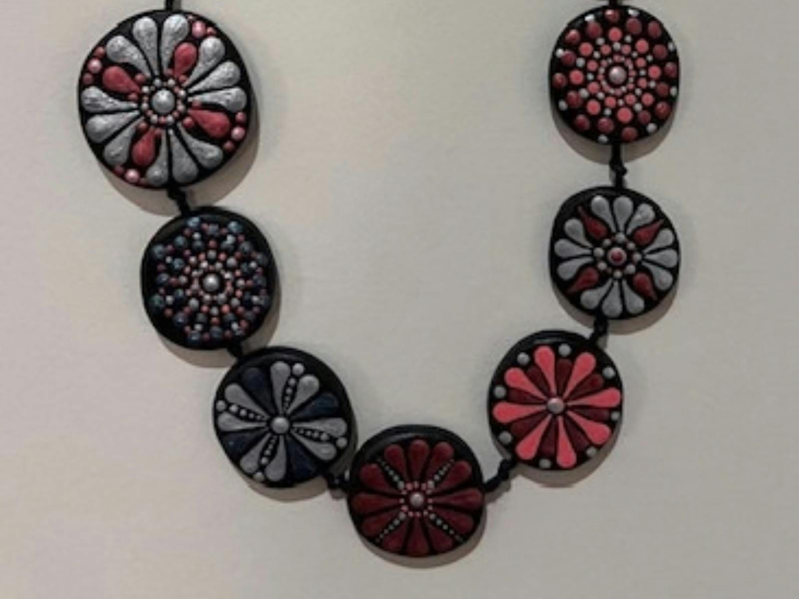 Mandala Workshop Finished Necklace