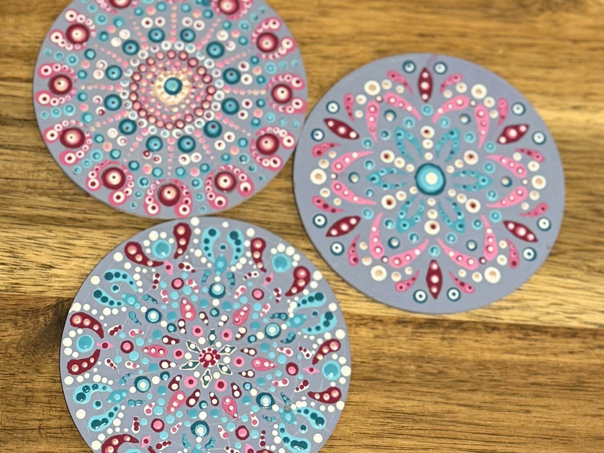 Dot Art Coasters Dot Art Coasters