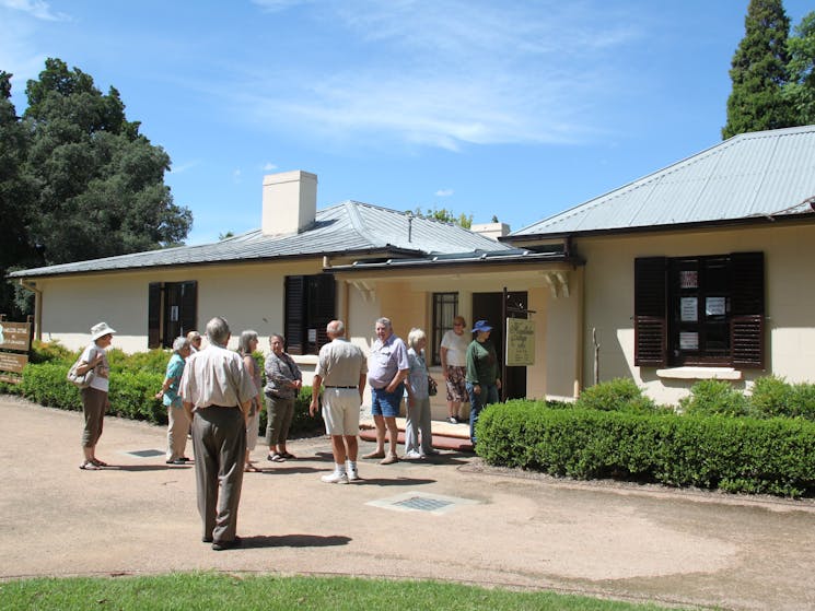 Hambledon Cottage main entrance welcomes visitors