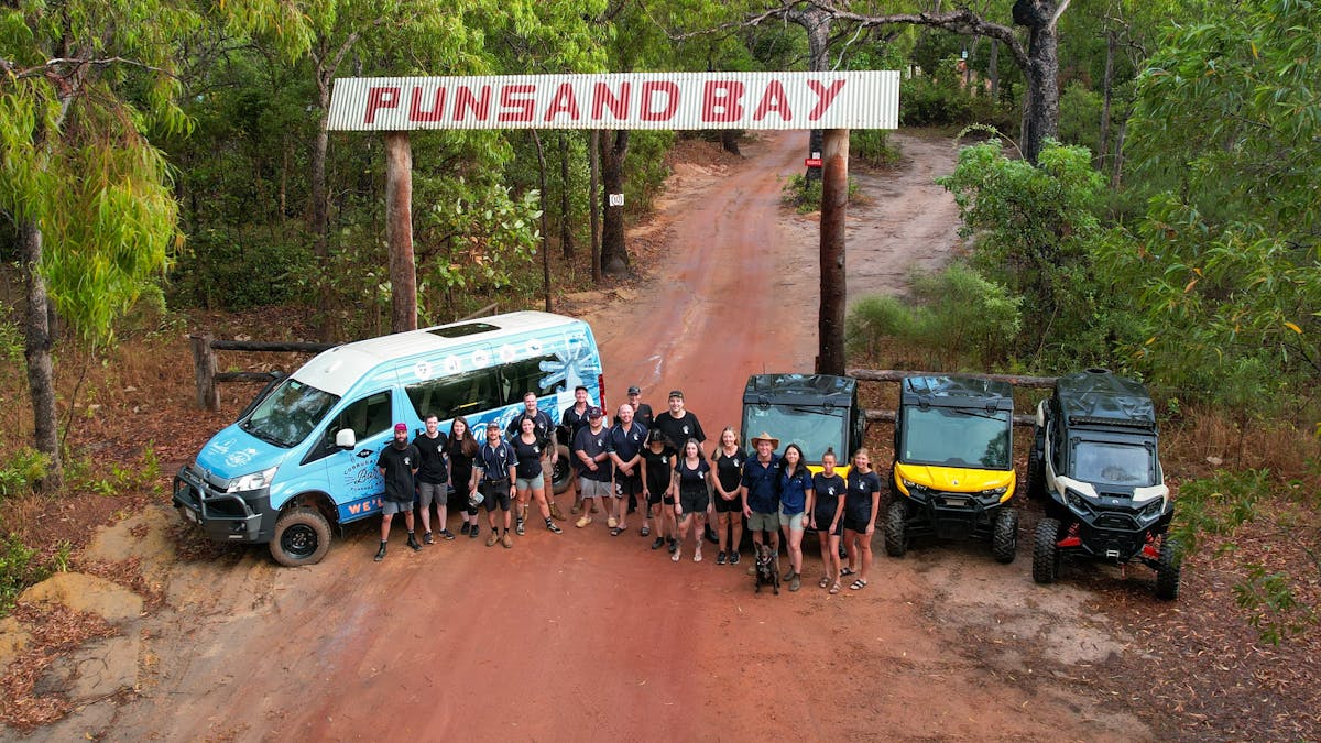 Welcome to Punsand Bay, Cape York Staff photo