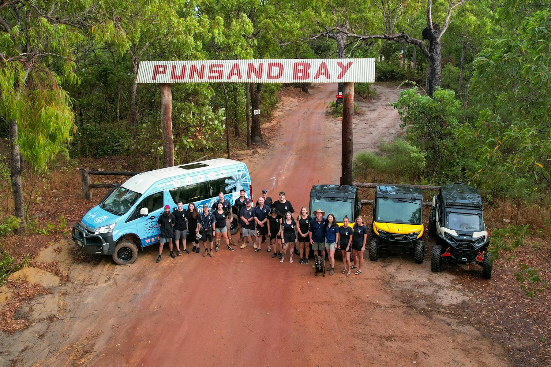 Welcome to Punsand Bay, Cape York Staff photo