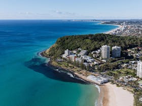 Aerial Burleigh Headlands and Southern Gold Coast