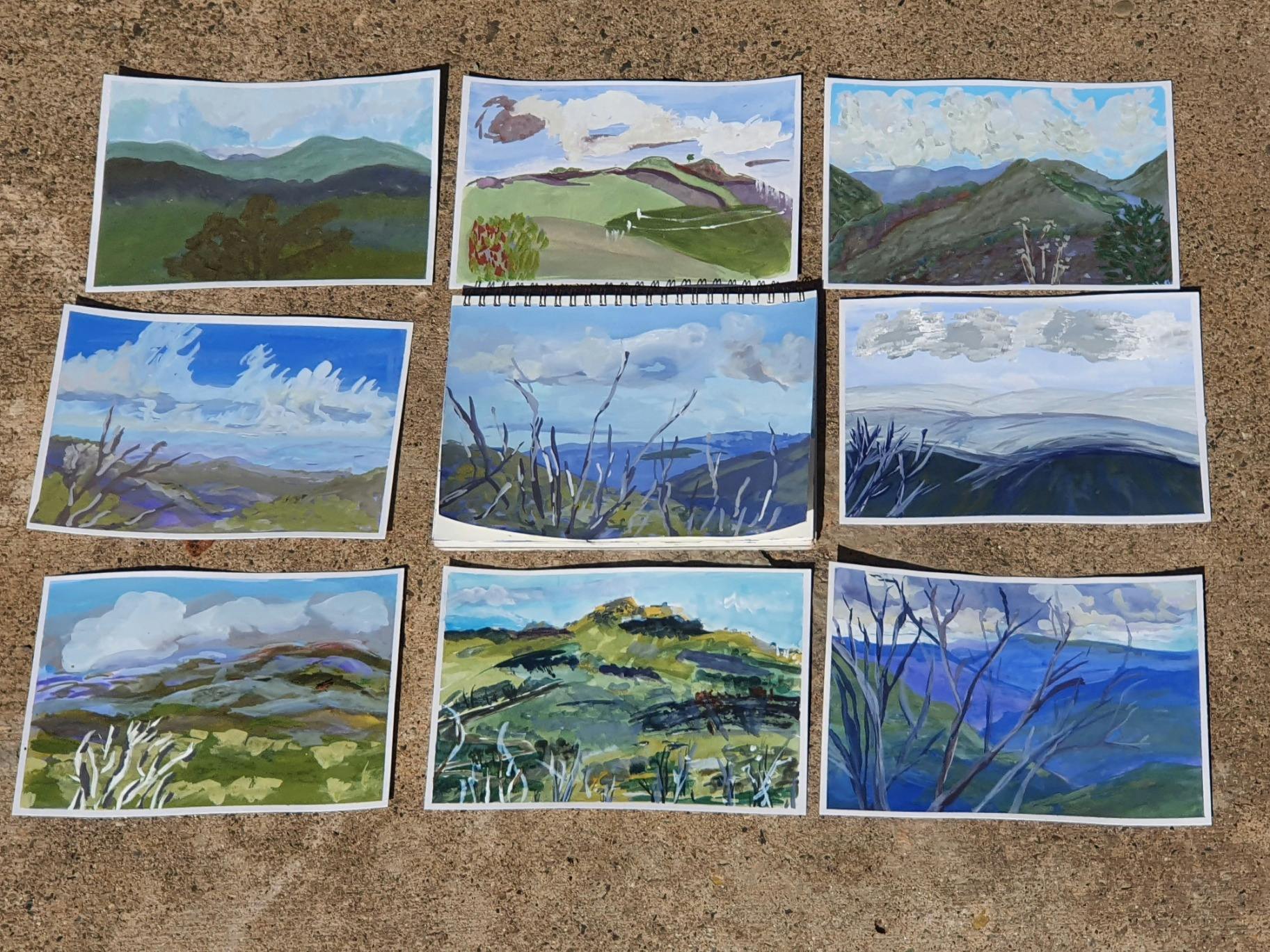 A gallery of paintings done in Wendy Jagger Studio's workshop.