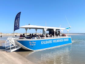 Our Vessel, Kalbarri Wilderness Cruises at departure location, holds 36 people.