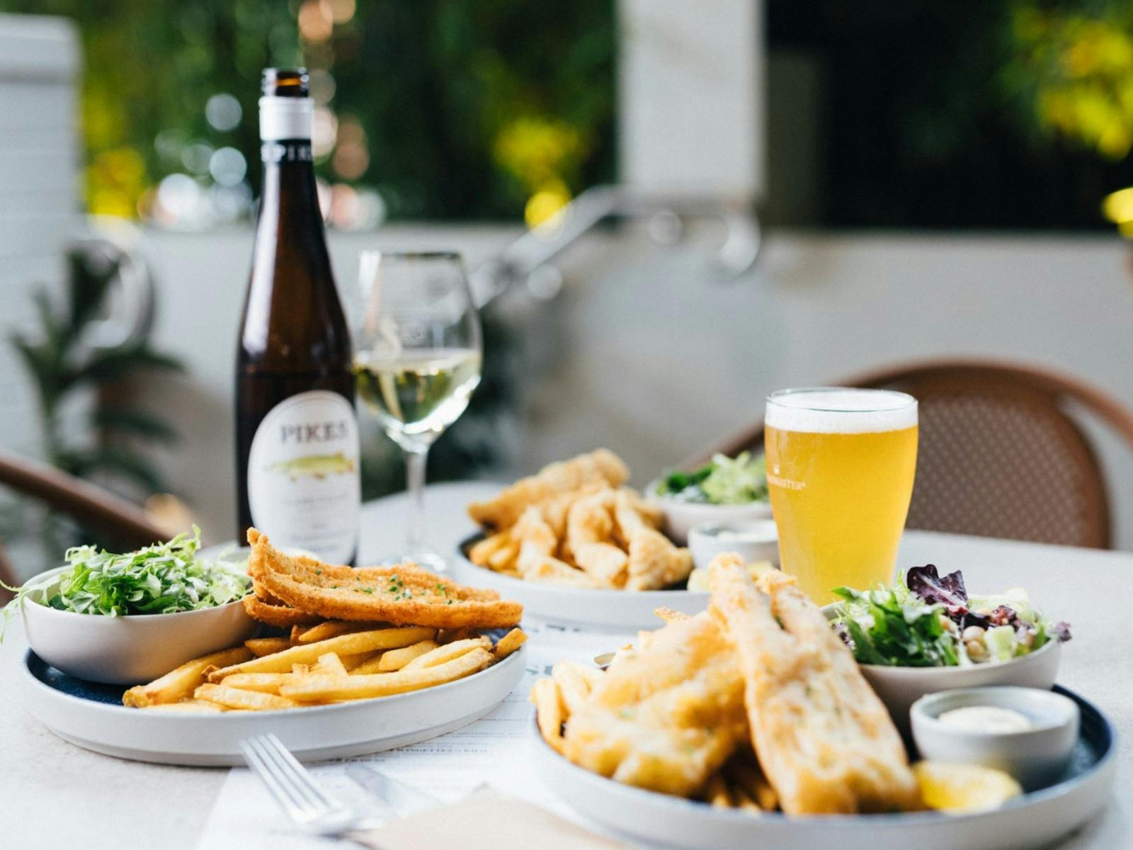 Fish and chips dishes