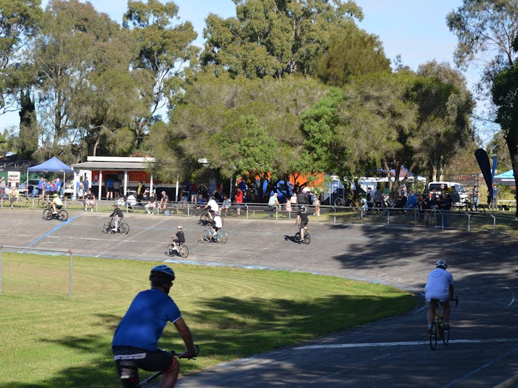The Unanderra Velodrome caters to people of all ages, fitness and ability levels.