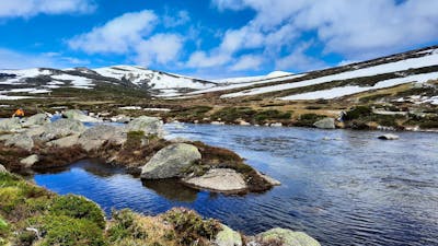 Group atop Mt Kosciuszko