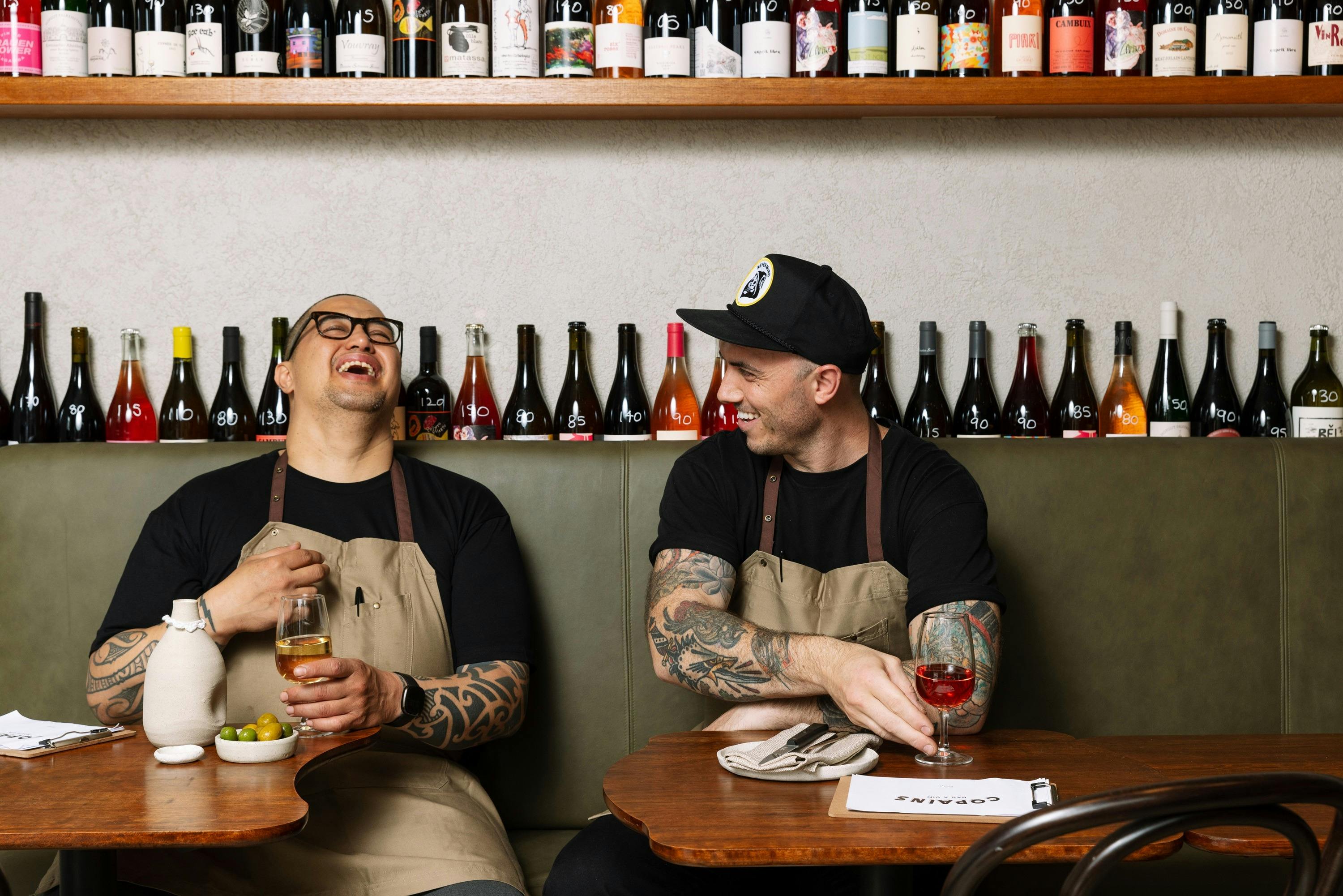 Bar Copains, Surry Hills - Owners Morgan McGlone and Nathan Sasi