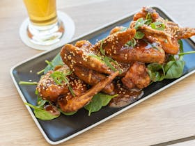 Sticky Korean Chicken Wings, Starter at Coral Cay Bar & Grill Mackay